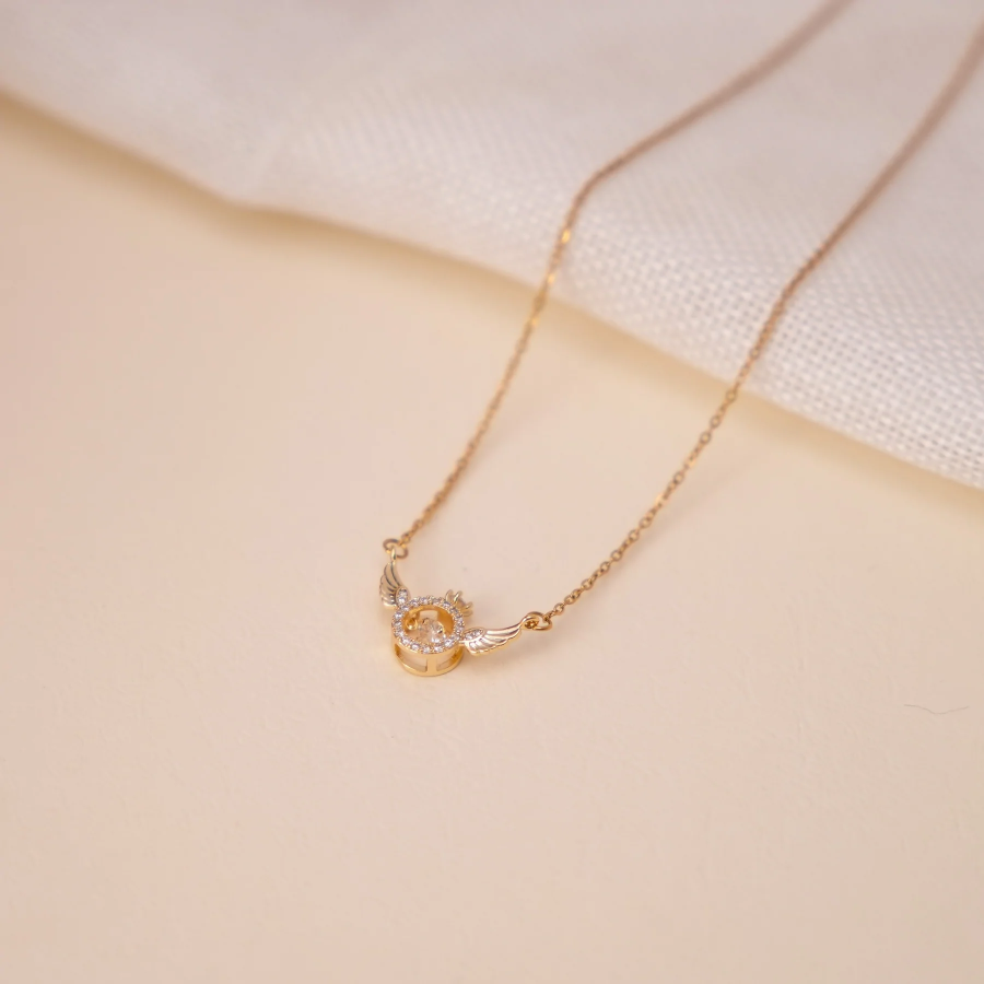 Angel Wing Gold Necklace 