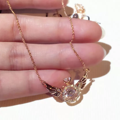 Angel Wing Rose Gold Necklace