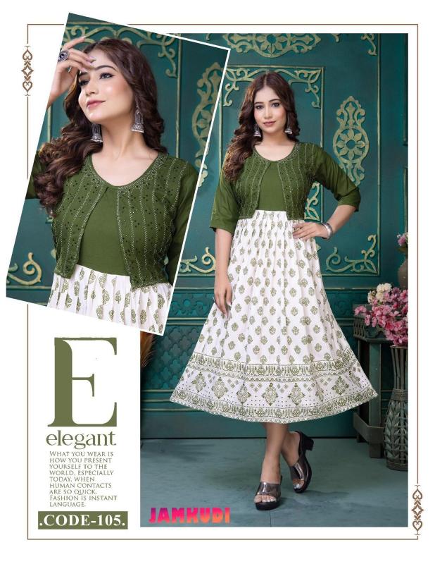 BEAUTY JAMKUDI (JACKET STYLE) Kurti Wholesale catalog