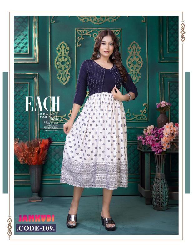 BEAUTY JAMKUDI (JACKET STYLE) Kurti Wholesale catalog