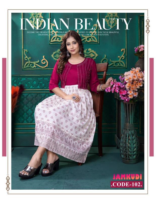BEAUTY JAMKUDI (JACKET STYLE) Kurti Wholesale catalog