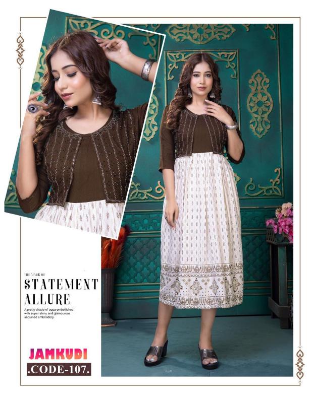 BEAUTY JAMKUDI (JACKET STYLE) Kurti Wholesale catalog