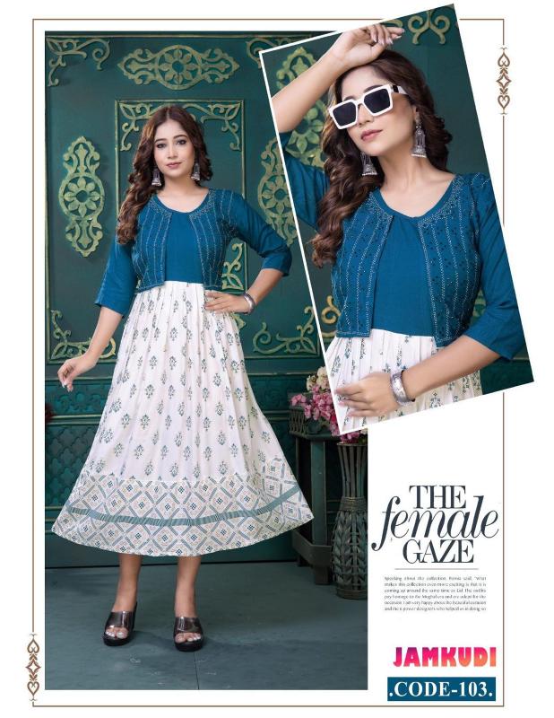 BEAUTY JAMKUDI (JACKET STYLE) Kurti Wholesale catalog