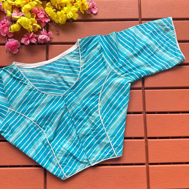 Blousewala Cotton Ajrakh PrintBlouse 