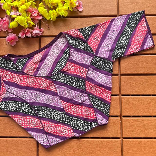 Blousewala Cotton Ajrakh PrintBlouse 