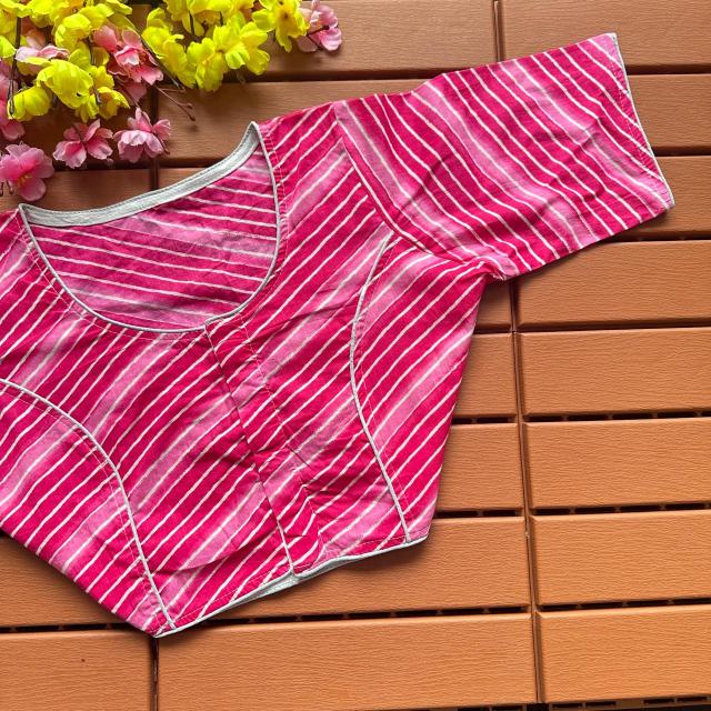 Blousewala Cotton Ajrakh PrintBlouse 