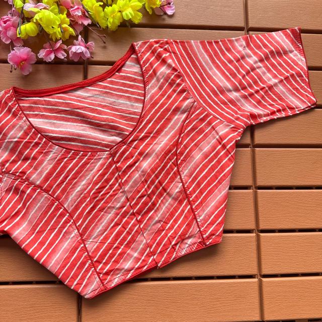 Blousewala Cotton Ajrakh PrintBlouse 