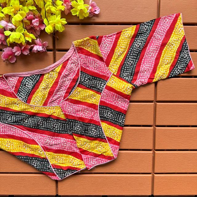 Blousewala Cotton Ajrakh PrintBlouse 
