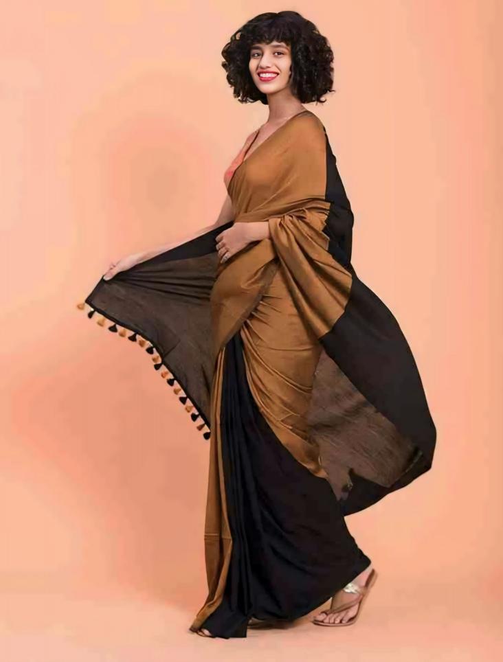 Blousewala khadi cotton Saree Wholesale Catalog