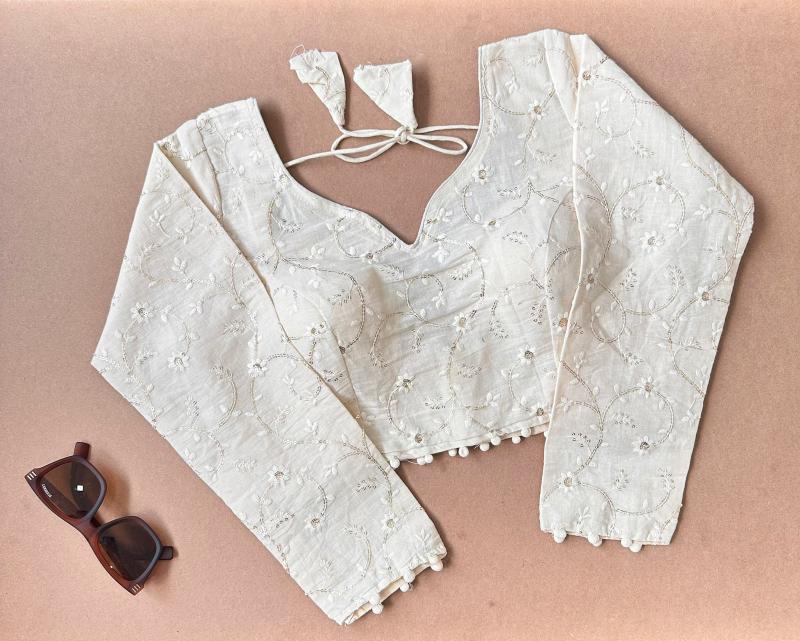 Blousewala Pure Camric Khadi Cotton