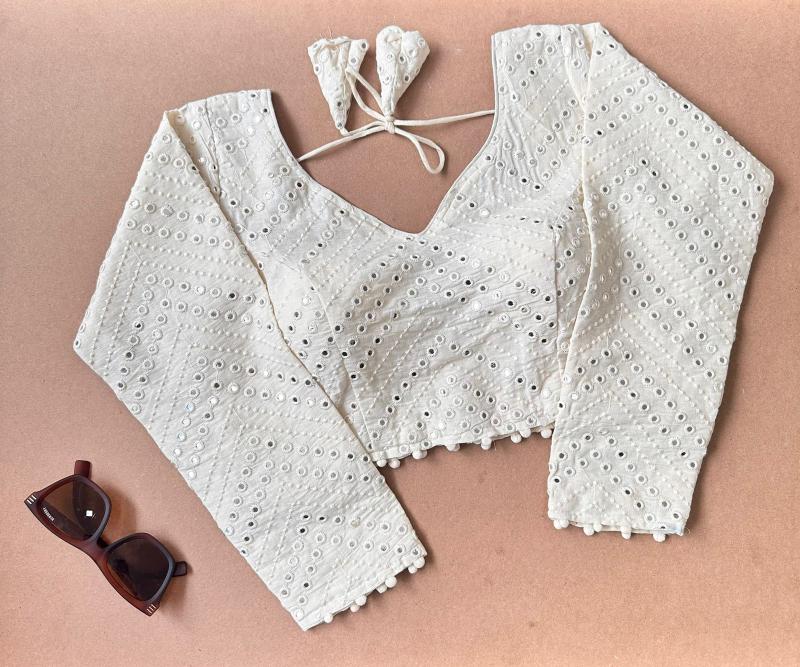 Blousewala Pure Camric Khadi Cotton