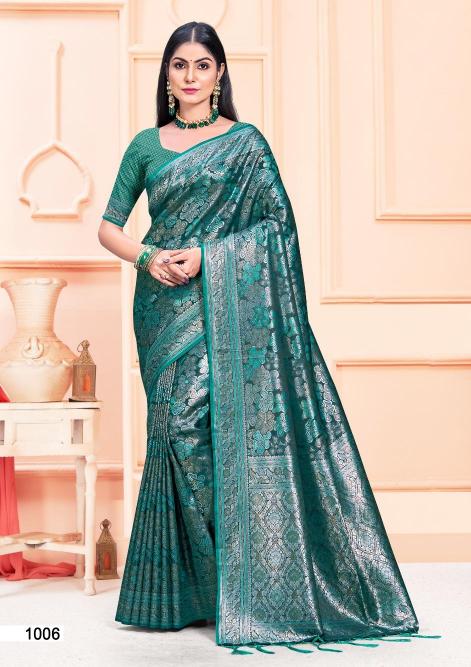 BUNAWAT ASHA SATAN Banarasi Silk Saree Wholesale catalog
