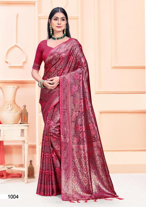 BUNAWAT ASHA SATAN Banarasi Silk Saree Wholesale catalog