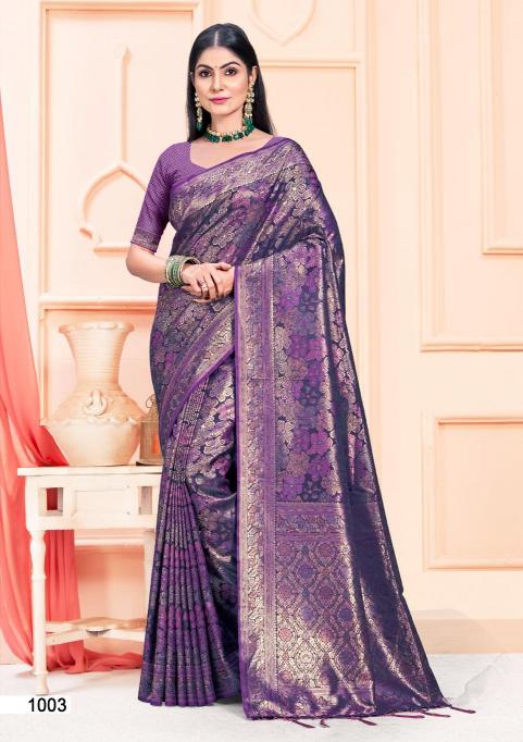 BUNAWAT ASHA SATAN Banarasi Silk Saree Wholesale catalog