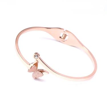 Butterfly Kada Rose Gold Bracelet