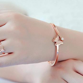 Butterfly Kada Rose Gold Bracelet