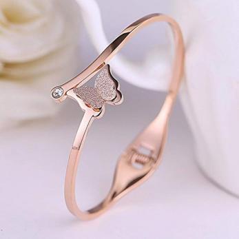 Butterfly Kada Rose Gold Bracelet