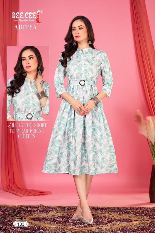 Deecee Aditya Digital Print Kurti Wholesale Catalog