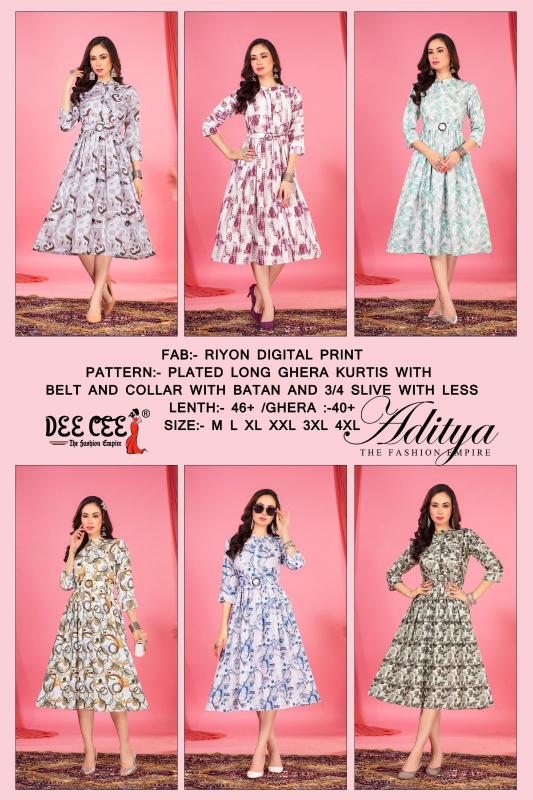 Deecee Aditya Digital Print Kurti Wholesale Catalog