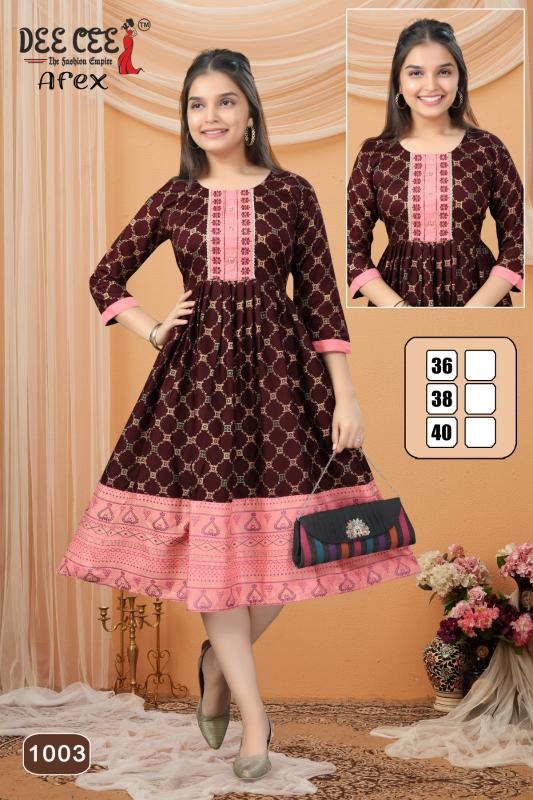 DEECEE AFEX Anarkali Kurti Wholesale Catalog