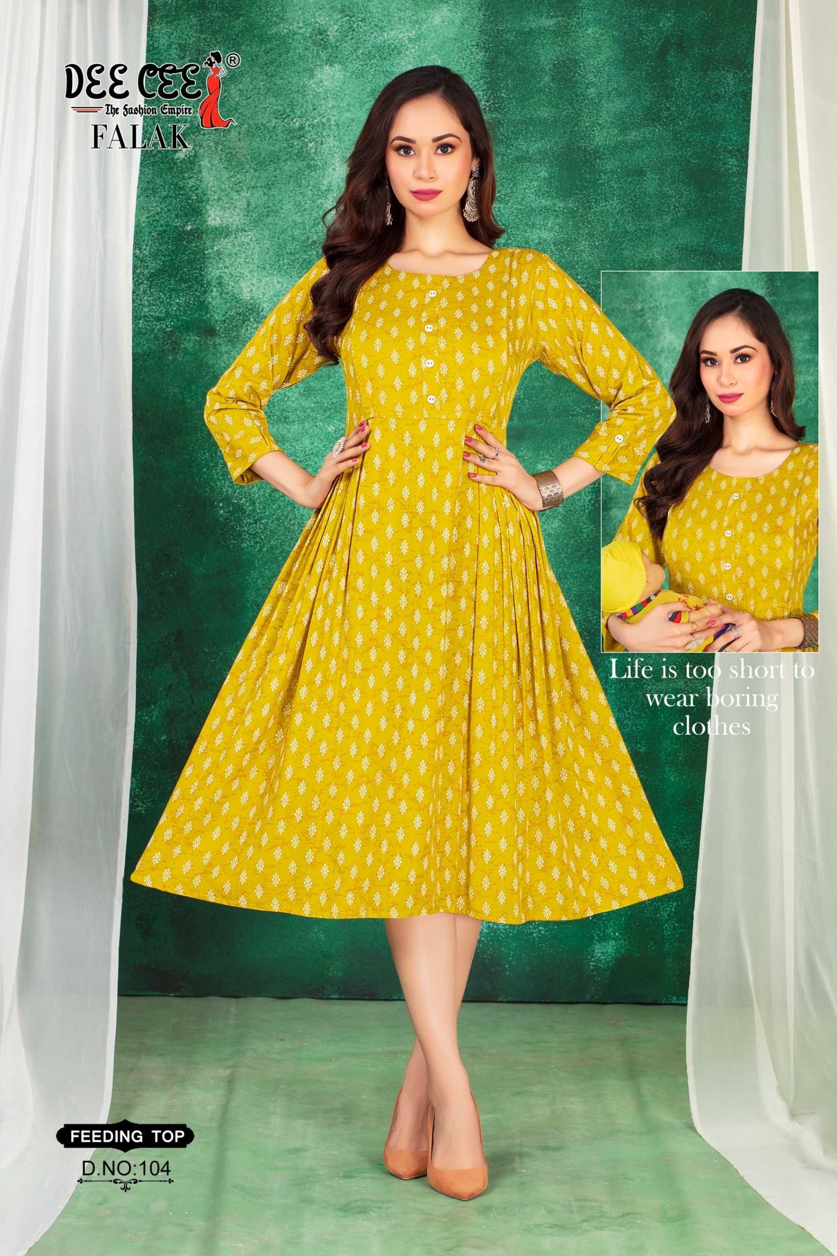 Deecee Falak Rayon Kurti Wholesale catalog