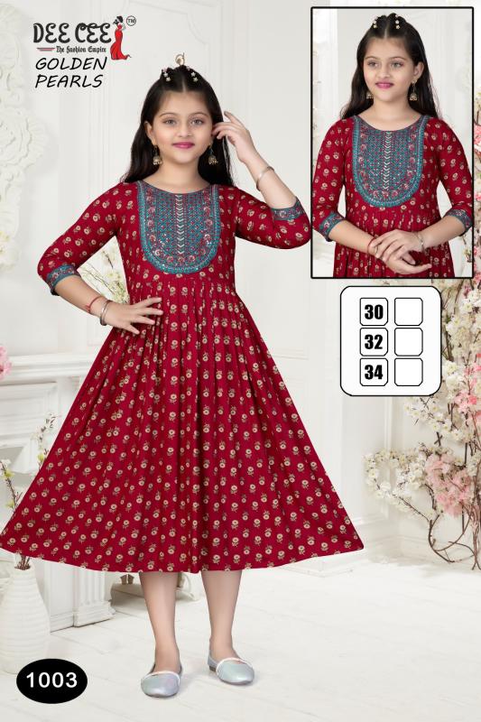 DEECEE GOLDEN PEARLS Anarkali Kurti Wholesale Catalog