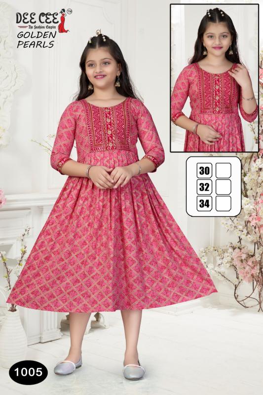 DEECEE GOLDEN PEARLS Anarkali Kurti Wholesale Catalog