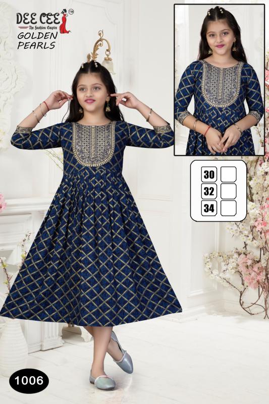 DEECEE GOLDEN PEARLS Anarkali Kurti Wholesale Catalog
