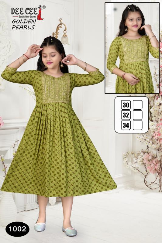DEECEE GOLDEN PEARLS Anarkali Kurti Wholesale Catalog