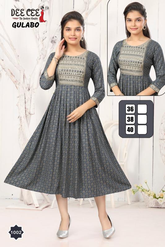 DEECEE GULABO Anarkali Kurti Wholesale Catalog
