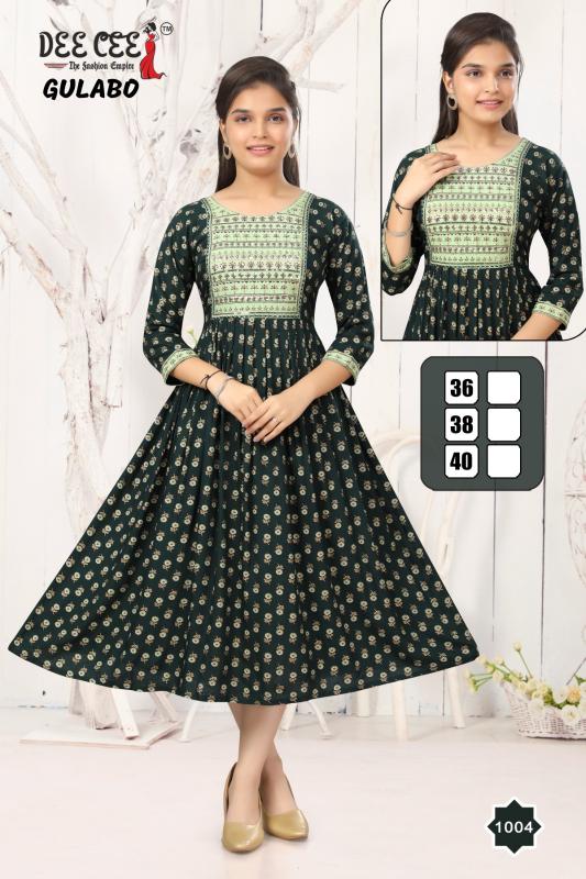 DEECEE GULABO Anarkali Kurti Wholesale Catalog