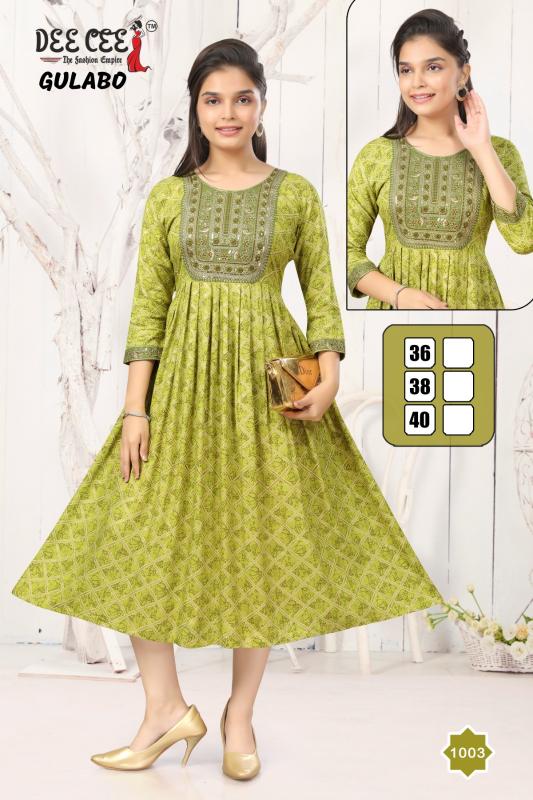 DEECEE GULABO Anarkali Kurti Wholesale Catalog