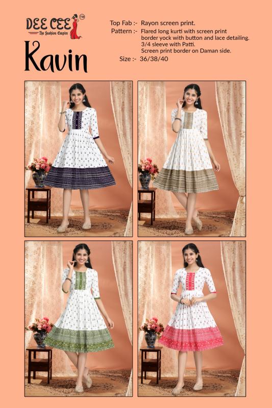 DEECEE KAVIN Anarkali Kurti Wholesale Catalog