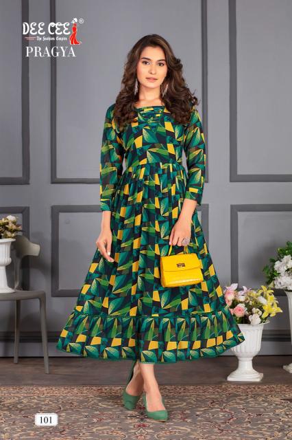 Deecee Pragya Big Size Georgette Kurti Wholesale catalog