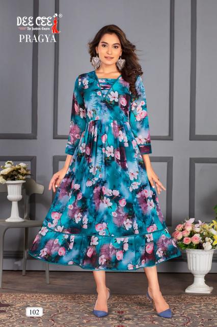 Deecee Pragya Big Size Georgette Kurti Wholesale catalog