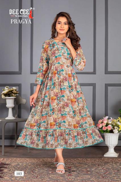 Deecee Pragya Big Size Georgette Kurti Wholesale catalog