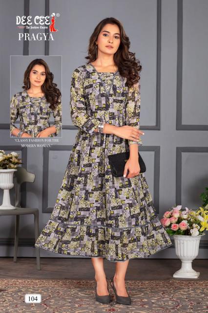Deecee Pragya Big Size Georgette Kurti Wholesale catalog
