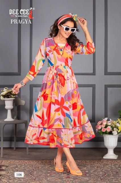 Deecee Pragya Big Size Georgette Kurti Wholesale catalog