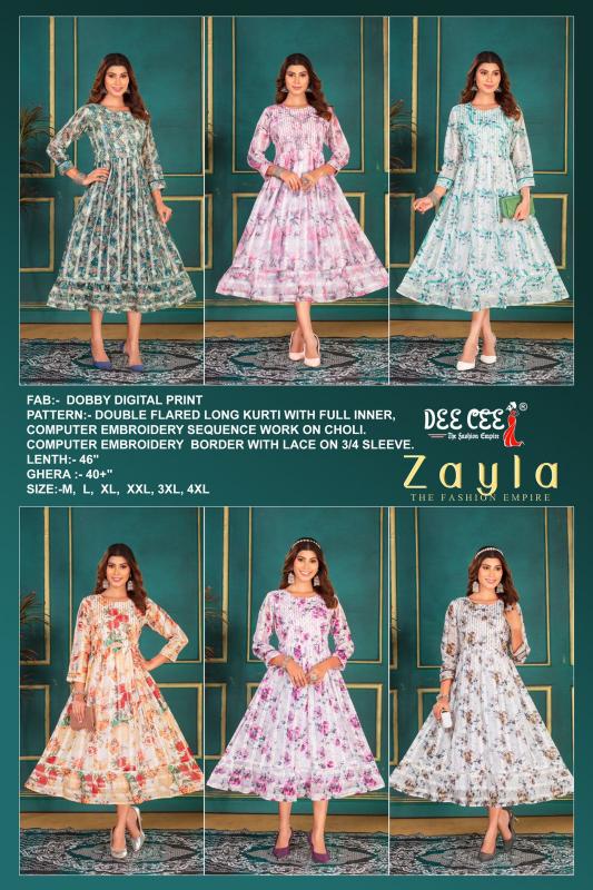 Deecee Zayla Digital Print Kurti Wholesale catalog