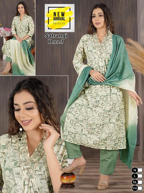 DIMPAL SATRANGI HEAVY CHANDERI MODAL FOIL Kurti Wholsale Catalog