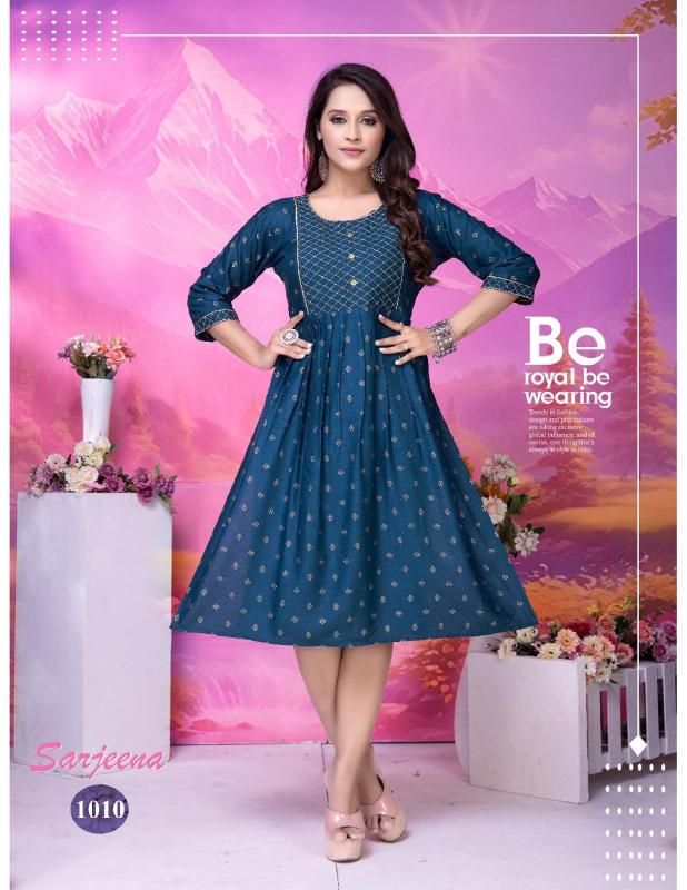 GOLDEN SARJEENA Kurti Wholesale catalog