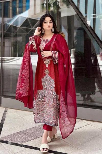 Hazzel 0113 Cotton Dupatta Salwar Kameez Wholesale Catalog