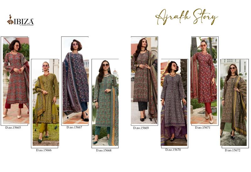 IBIZA AJRAKH STORY Salwar Kameez Wholesale Catalog