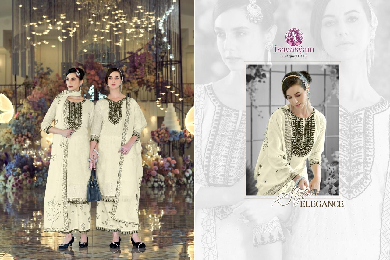 Isavasyam Cream Kashish Kurti Wholesale Catalog