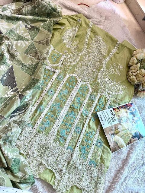 Johra Tex 140 Cotton Embroidered Salwar Kameez Wholesale Catalog