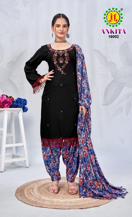 Jt Ankita Vol 16 Rayon Fancy Dress Material Wholesale catalog