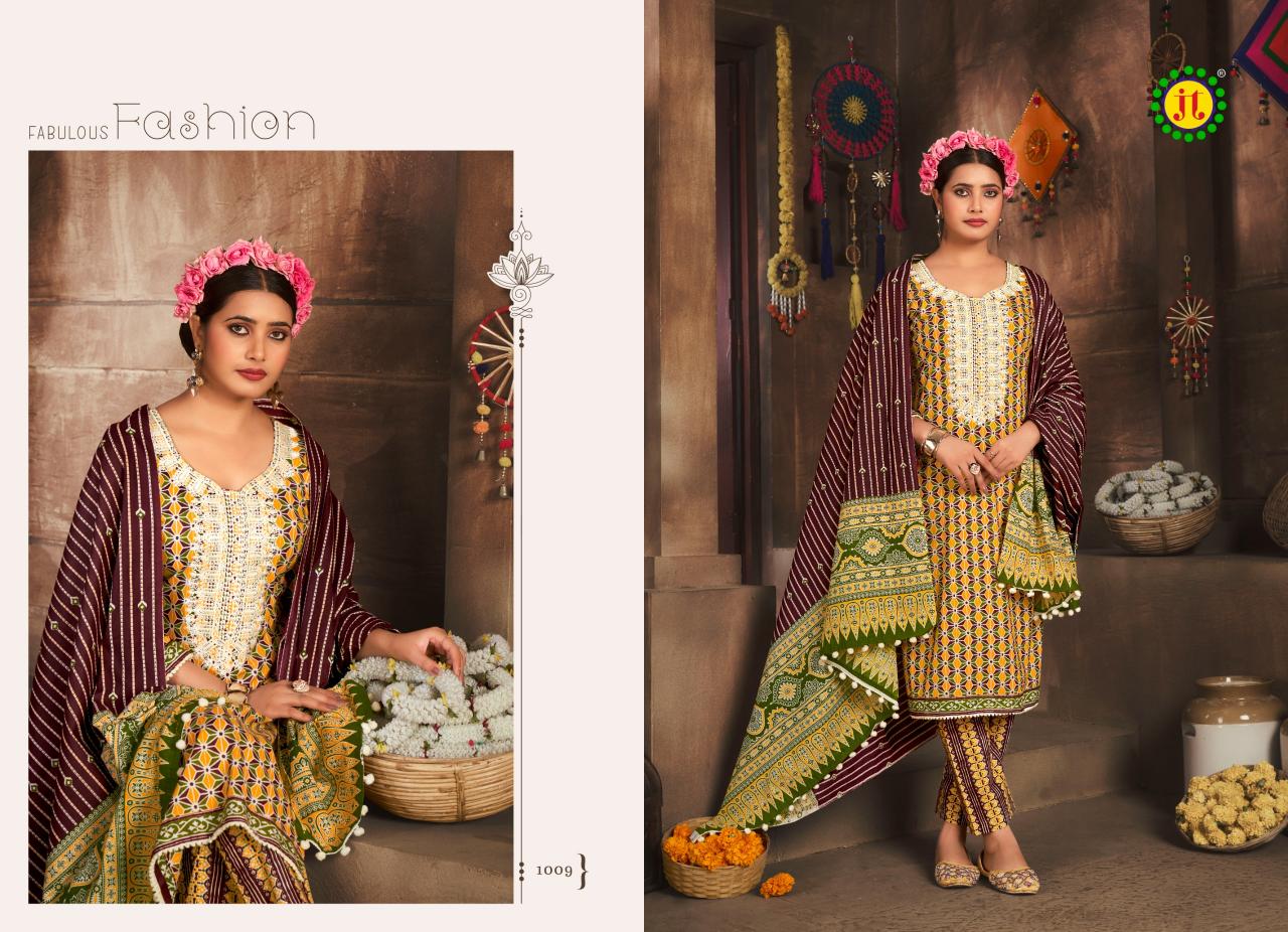 Jt Kalki Cotton Fancy Dress Material Wholesale catalog