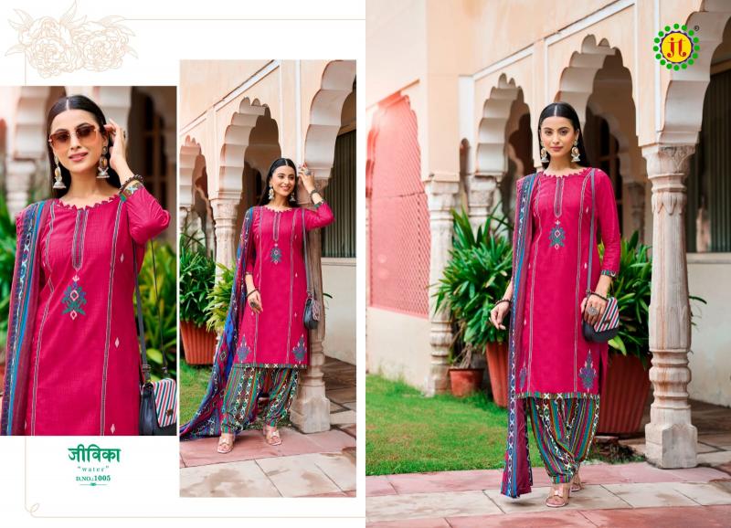 Jt Zoya Rayon Embroidered Dress Material Wholesale Catalog