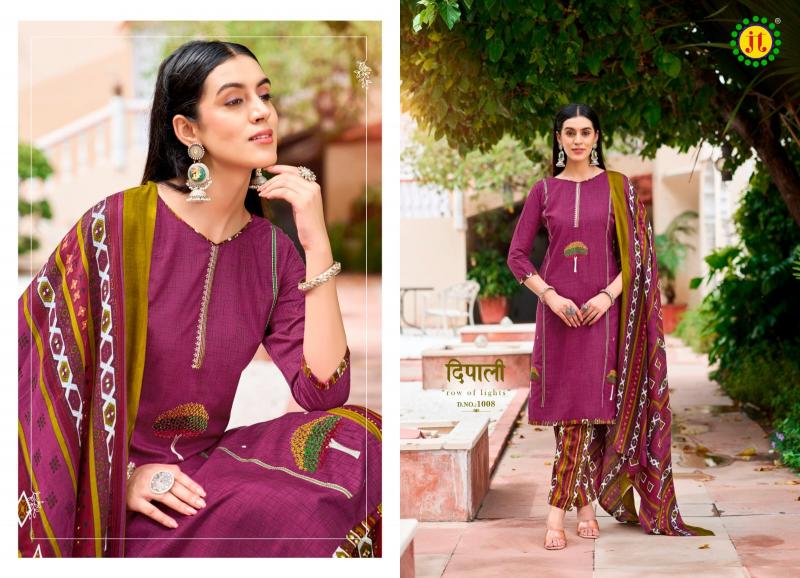 Jt Zoya Rayon Embroidered Dress Material Wholesale Catalog