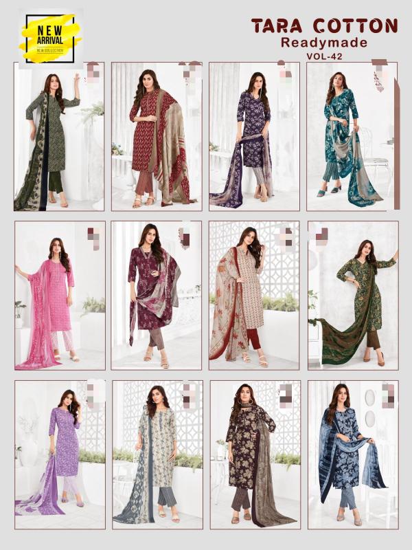  KCF TARA COTTON READYMADE PANT VOL 42 Kurti Wholesale Catalog